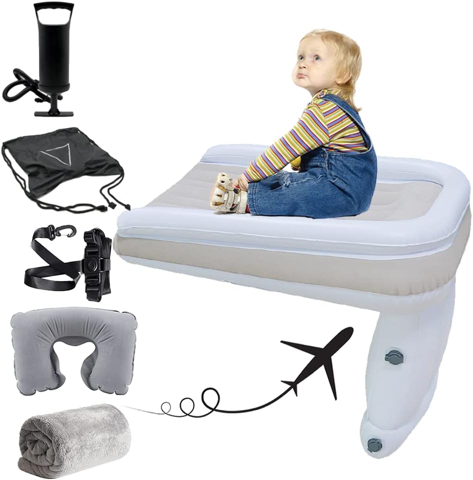6 Pcs Inflatable Airplane Bed for Toddler Inflatable