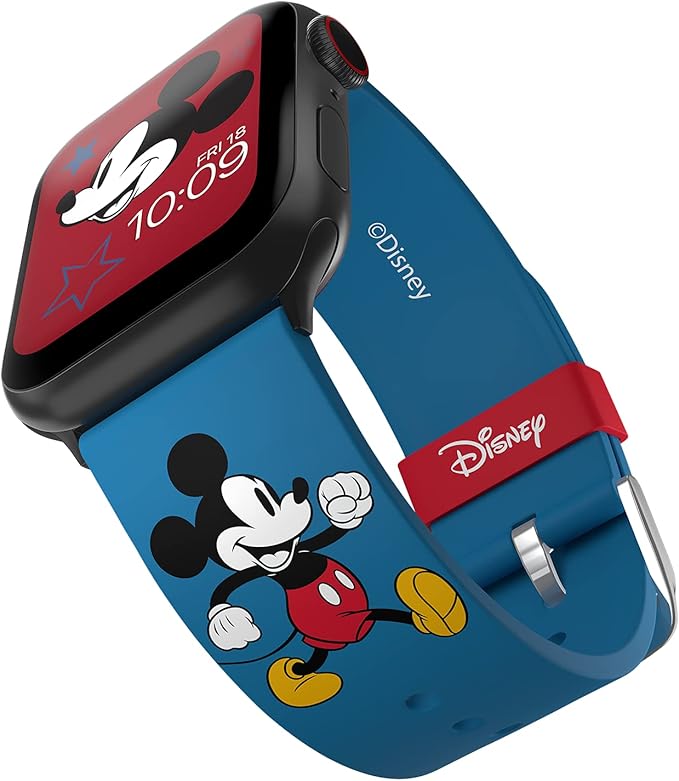 title=Disney – Mickey & Minnie Mouse Smartwatch Straps- Officially Licensed,