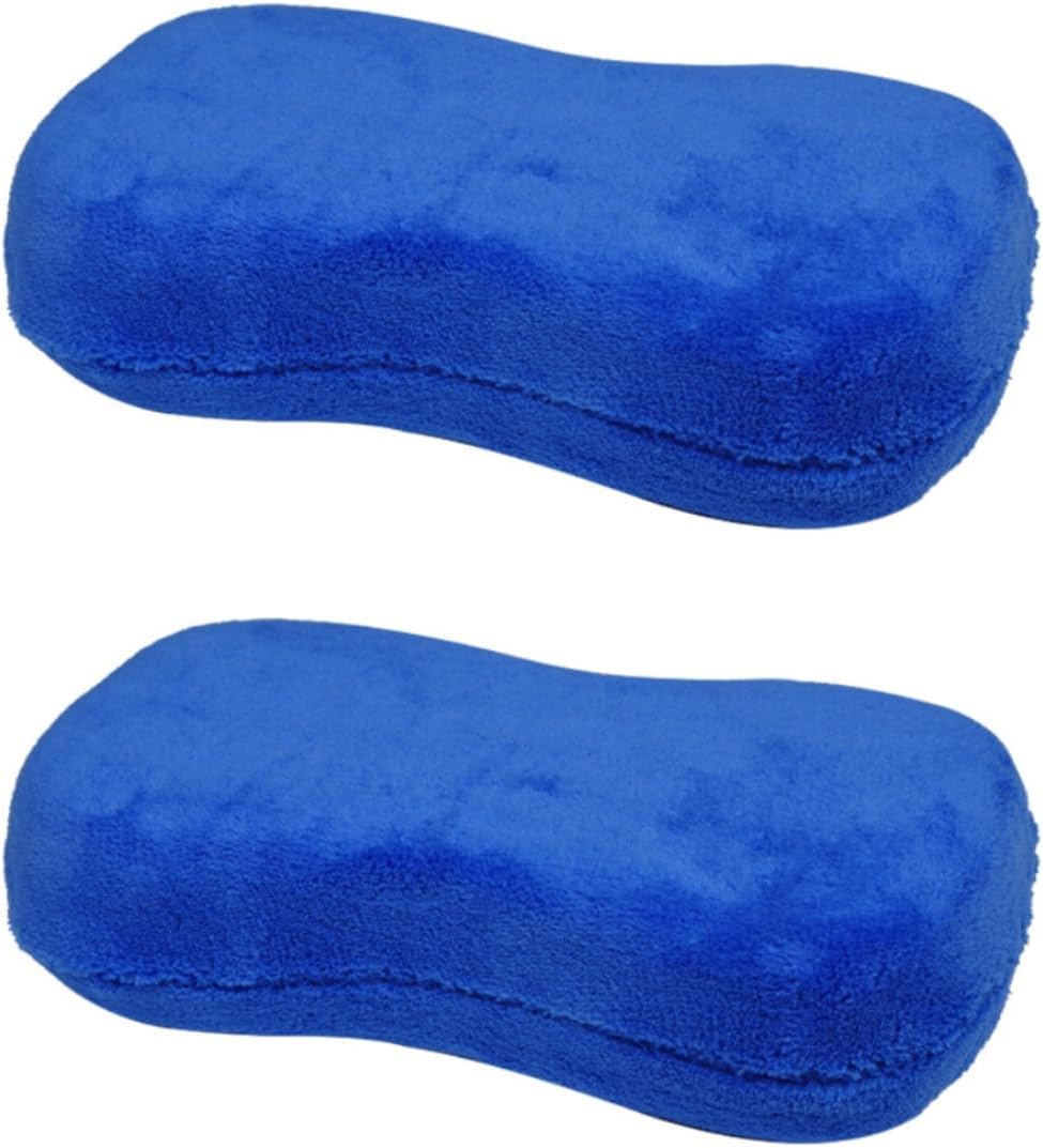 2 PCS Microfibre Car Sponge, Car Wash Sponges Car Care Tools Cleaning for Cars Motorbikes (22cm*10cm*5cm)