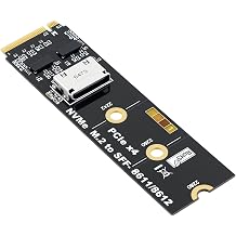 RGEEK M.2 NVME to OCuLink SFF-8612 Adapter, PCIe 5.0 x4 128Gbps to OCuLink SFF-8611 4i Host Adapter with ReDriver, for eGPU GPU External Graphics Cards and M.2 NGFF SSD 2280 2260 2242