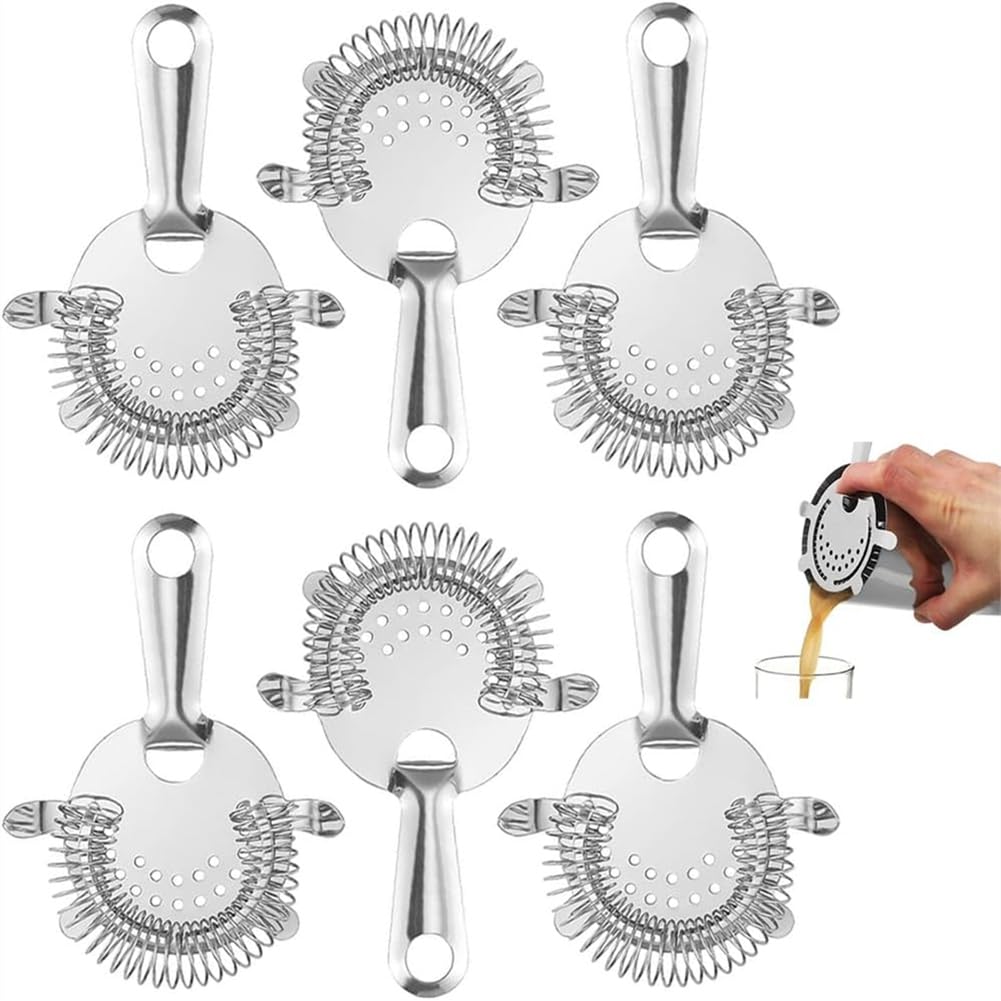 Vjsujehgy Bartending Drink Sieve Strainer Stainless Steel Bar Strainer Home Bartenders Tool