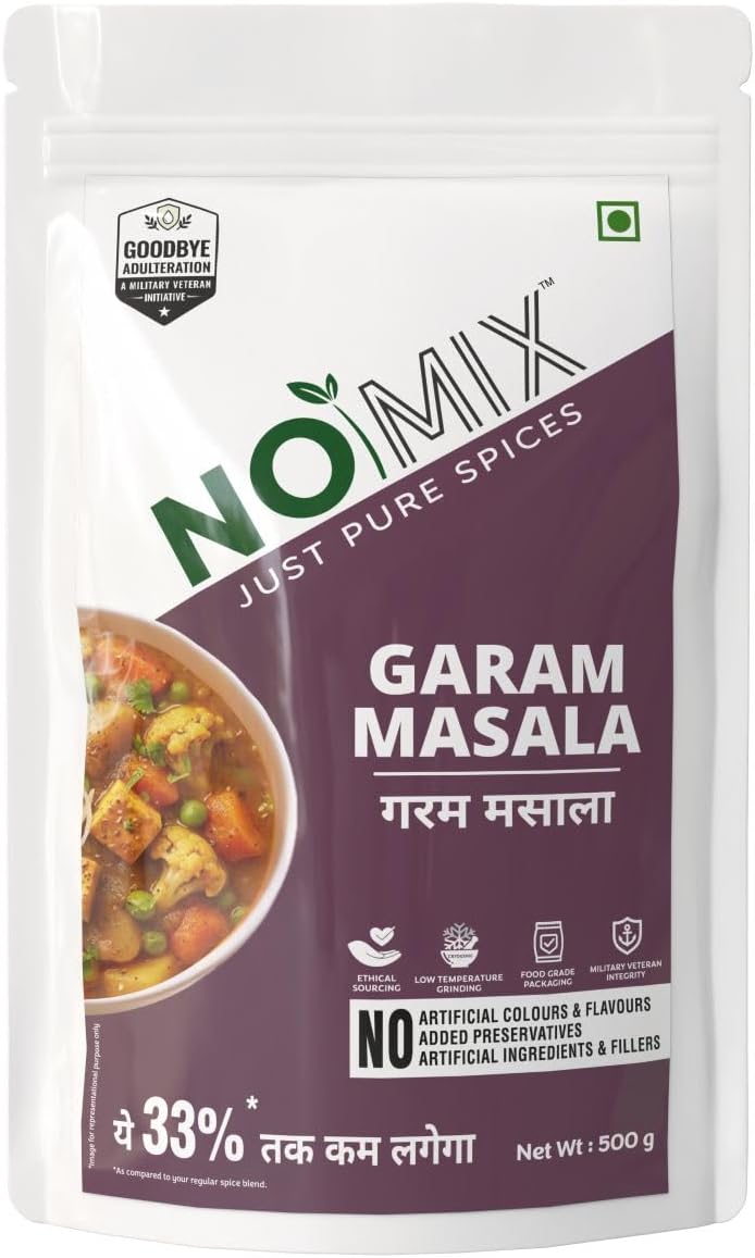 - Garam Masala 500 g | Aromatic spice blend that adds warm flavor, balanced heat, and traditional taste to Indian curries
