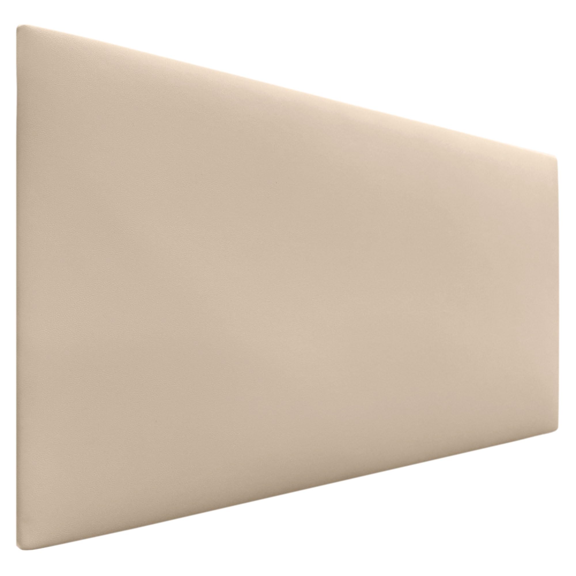 DHOME Cabecero de Polipiel o Tela AQUALINE Liso cabeceros Cabezal tapizado Cama Lujo (Polipiel Beige, 90cm (Camas 70/​80/​90))
