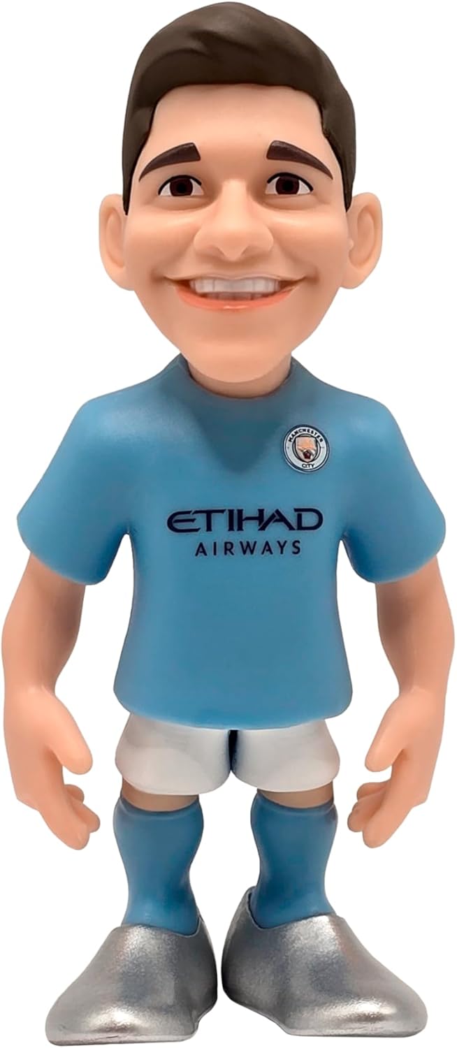 Minix Football Stars Sports Collectable Figurines, Julián Álvarez, Manchester City, 12cm - Image 2