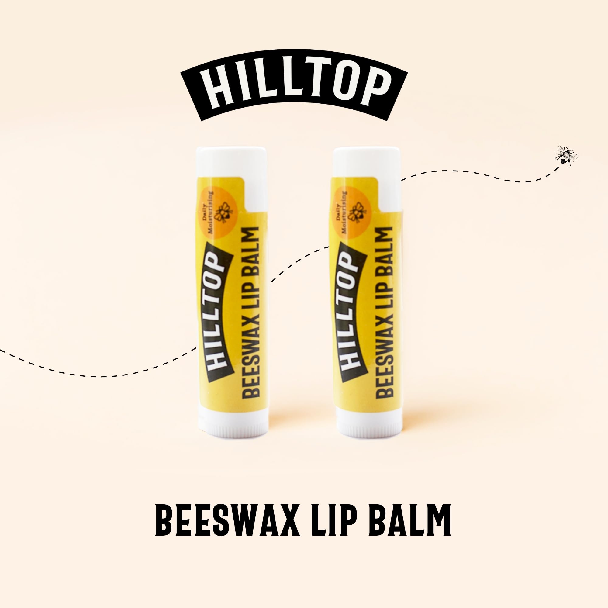 Hilltop Honey - Original Beeswax Lip Balm - Moisturising - 4 pack (4x4.5g), Clear - Image 4