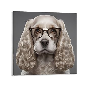 Amazon.co.jp: アメリカンコッカースパニエル犬 絵画 インテリア