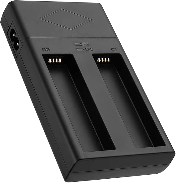 Dual Channel Battery Charger for DJI HB01-522365 Lithium lon Polymer Rechargeable Battery and DJI OSMO, OSMO Mobile Smartphone Gimbal Handheld Stabilizer