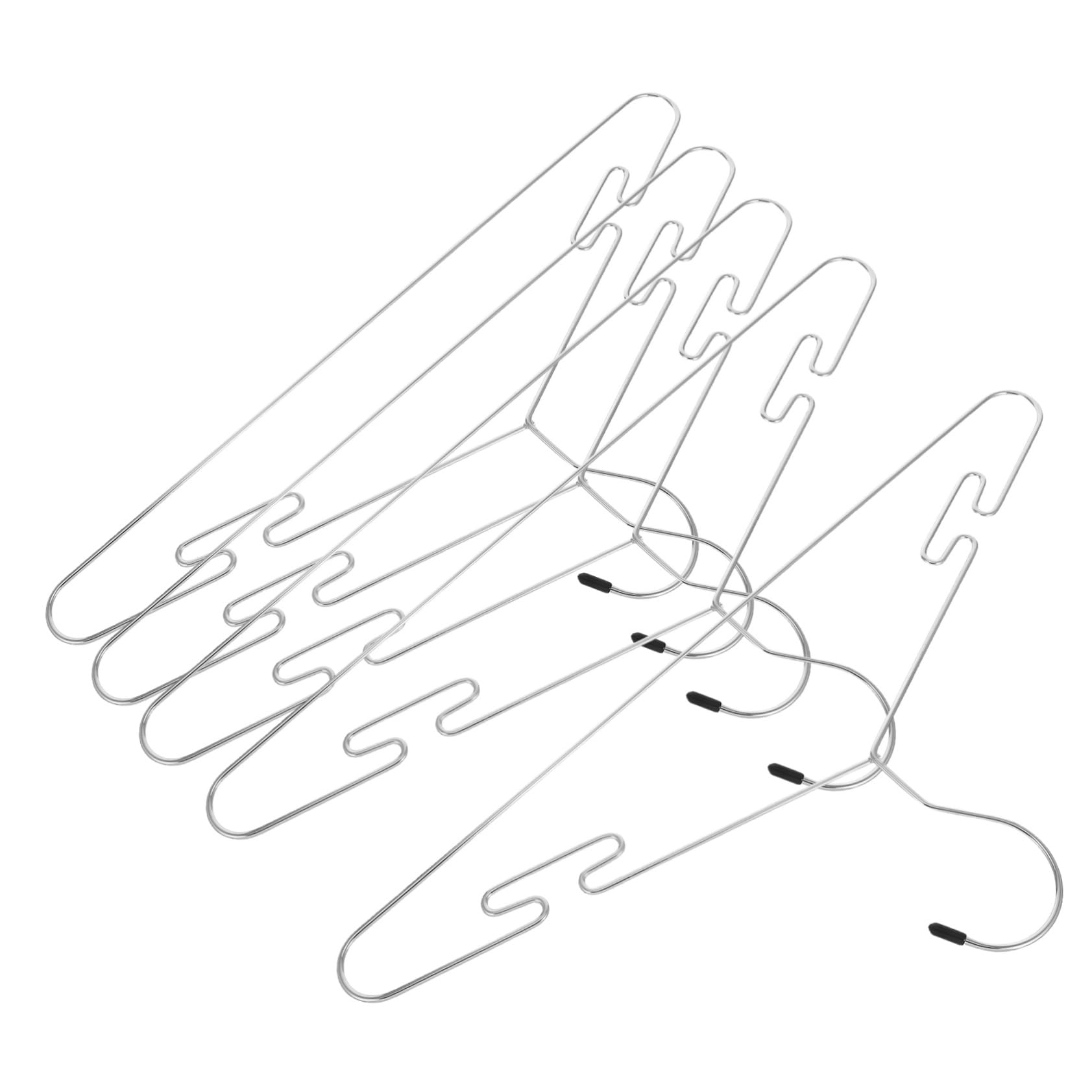 OFFSCH Pant Organizer for Closet 5pcs Sturdy Hangers Space Saving Clothing Hanger Indoor Use
