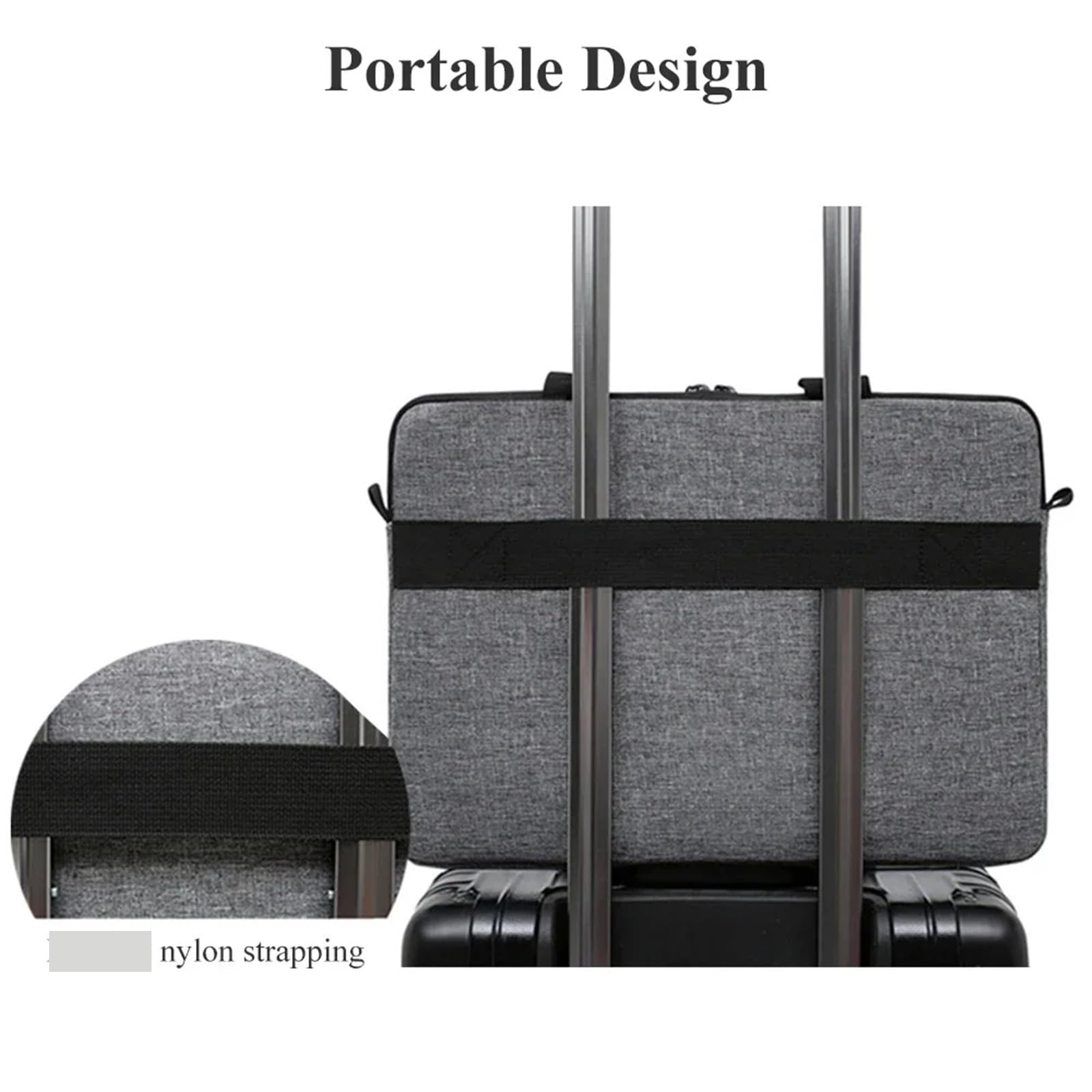 Borsa Per Computer Borse for laptop Custodia da trasporto for laptop da 13-15 pollici e tablet Tracolla in tessuto idrorepellente Business Casual School Per Viaggio, Lavoro