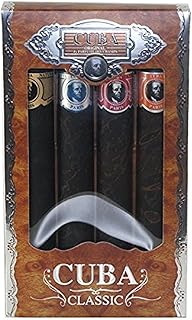 Cuba Variety By Cuba For Men. Set-4 Piece Variety spray With Cuba Gold, Blue, Red & Orange & All Are EDT spray 1.17 Ounces