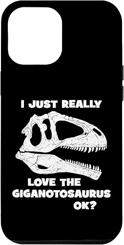 Vista 25 de iPhone 12/12 Pro Giganotosaurus Fossil Skull Dinosaur Huesos, Funda Giganotosaurus