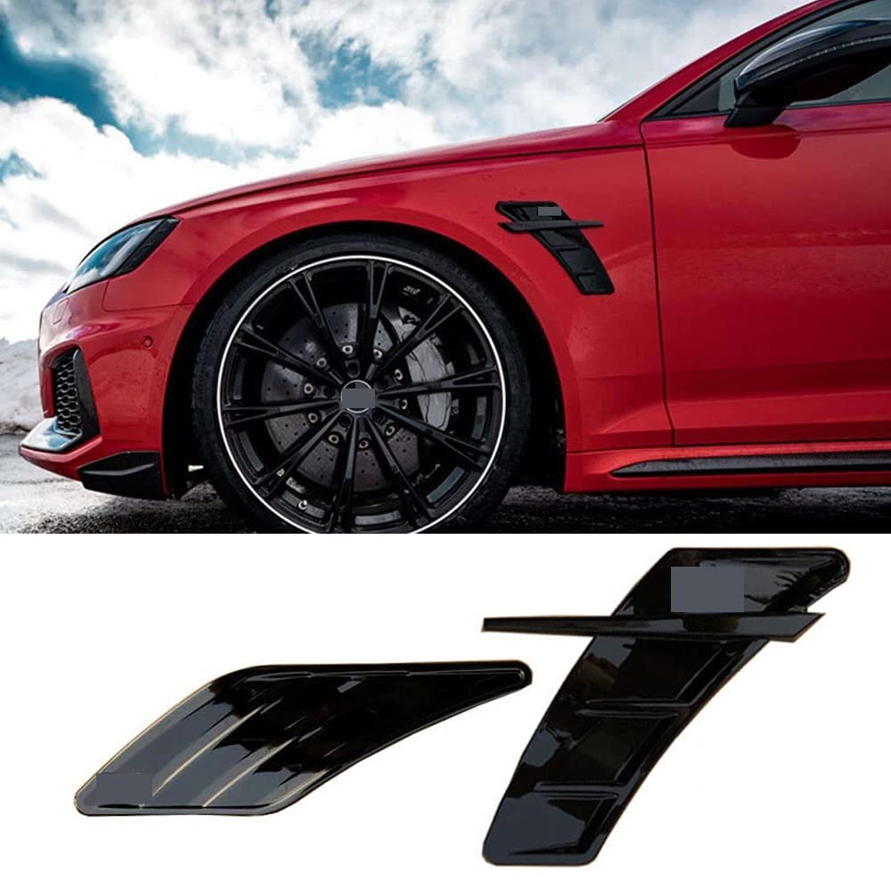 2 Stück Kotflügel-Air Wing Aufkleber Für Audi A3/S3/RS3 – Carbon Fiber Oder Schwarz