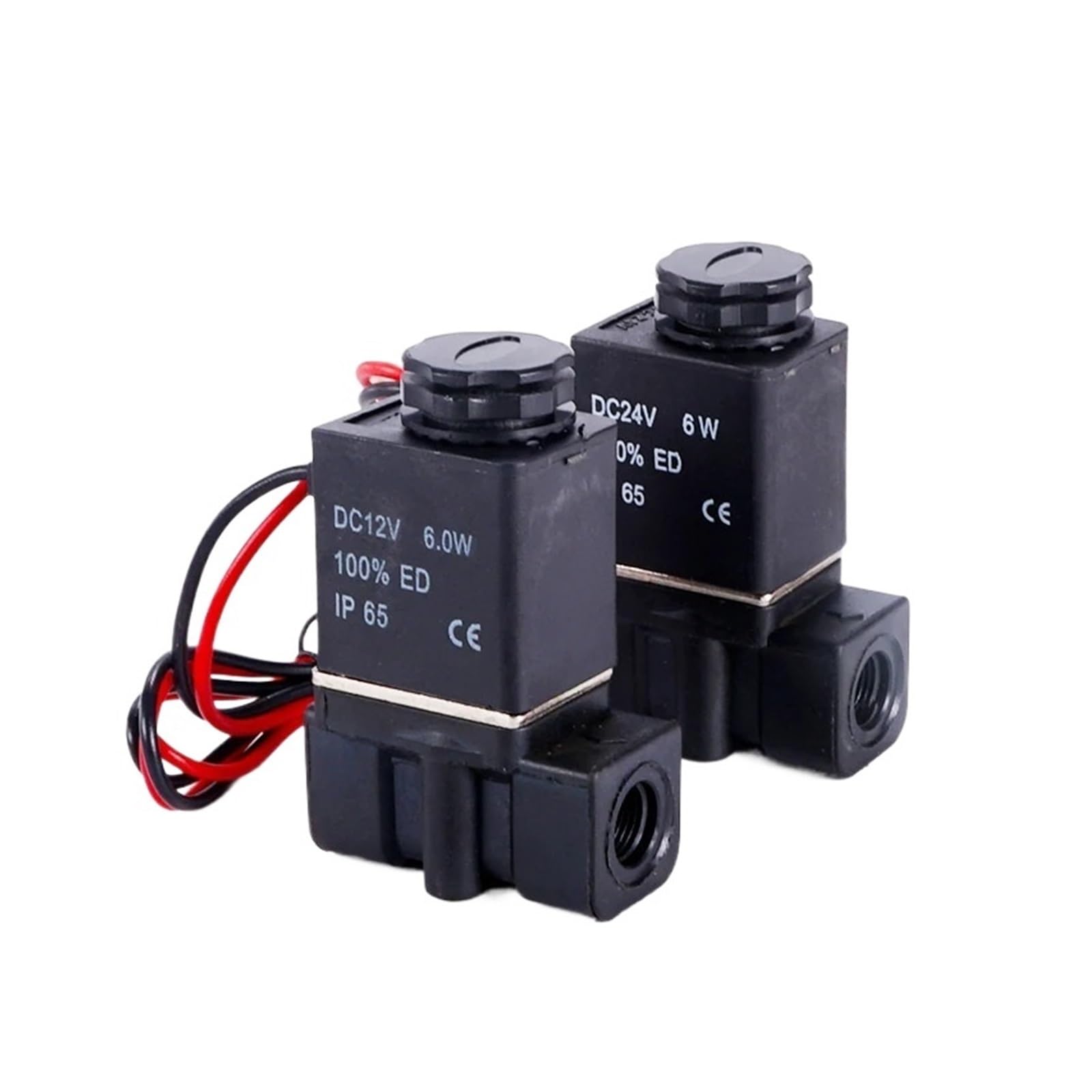 2P025 Pneumatyczny zawór elektromagnetyczny normalnie zamknięty plastikowy korpus zaworu AC220V DC12V DC24V(2p025-06 Dc24v)