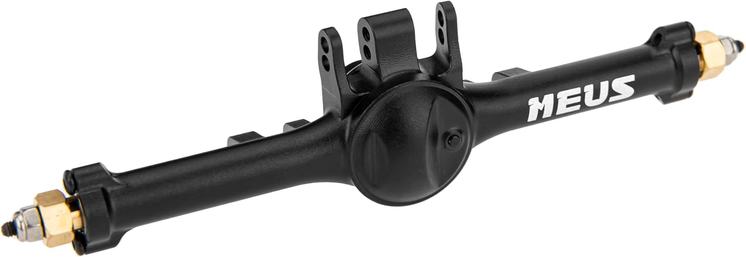 MEUS RACING 5mm ISO V2 TRX4M Axles with Adjustable Servo Mount for TRAXXAS 1/18 TRX4M RC Crawler (Black)