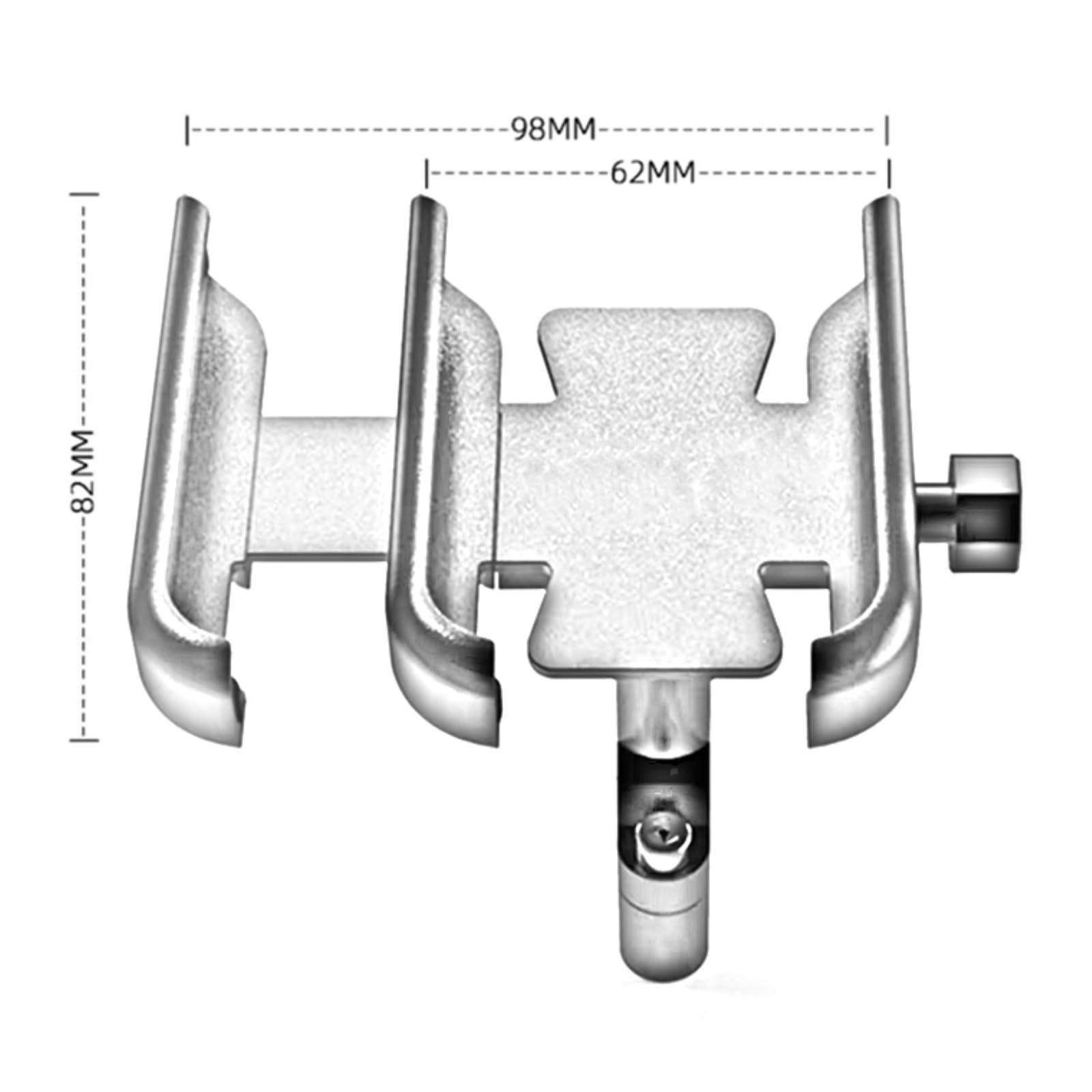 Support De Navigation GPS Compatible Avec Ducati Pour Monster 696 796 795 821 M1100 Pour Multistrada 950 1200S Accessoires De Support De Navigation GPS Pour Téléphone De Moto(Silver,Handlebar)