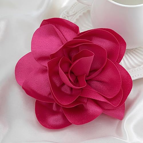 Miniatura 6 de Broches de tela con rosas para mujer, alfileres de flores para ropa, vestidos, extra grandes, negro, blanco, rojo, broches y alfileres para mujer,