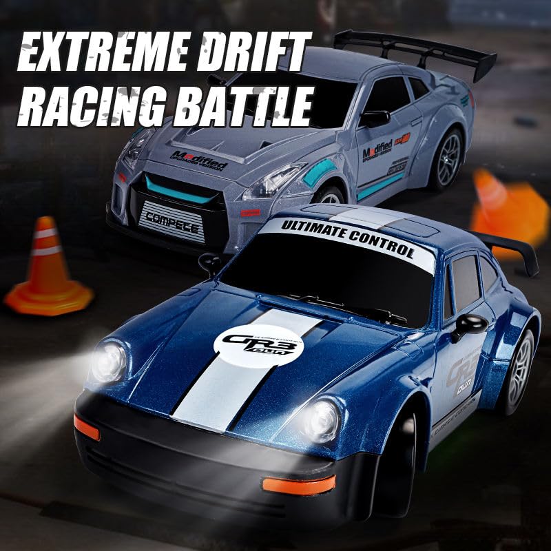 Image of Jack Royal Tokyo 911 Drift Remote Control 1:24 Scale Drift Car | 20Kmph, 2.4Ghz | Rc Drifting Car 4 Wheel Drive Boost Mode Long Range Remote Hard Plastic Top with LED Head Light