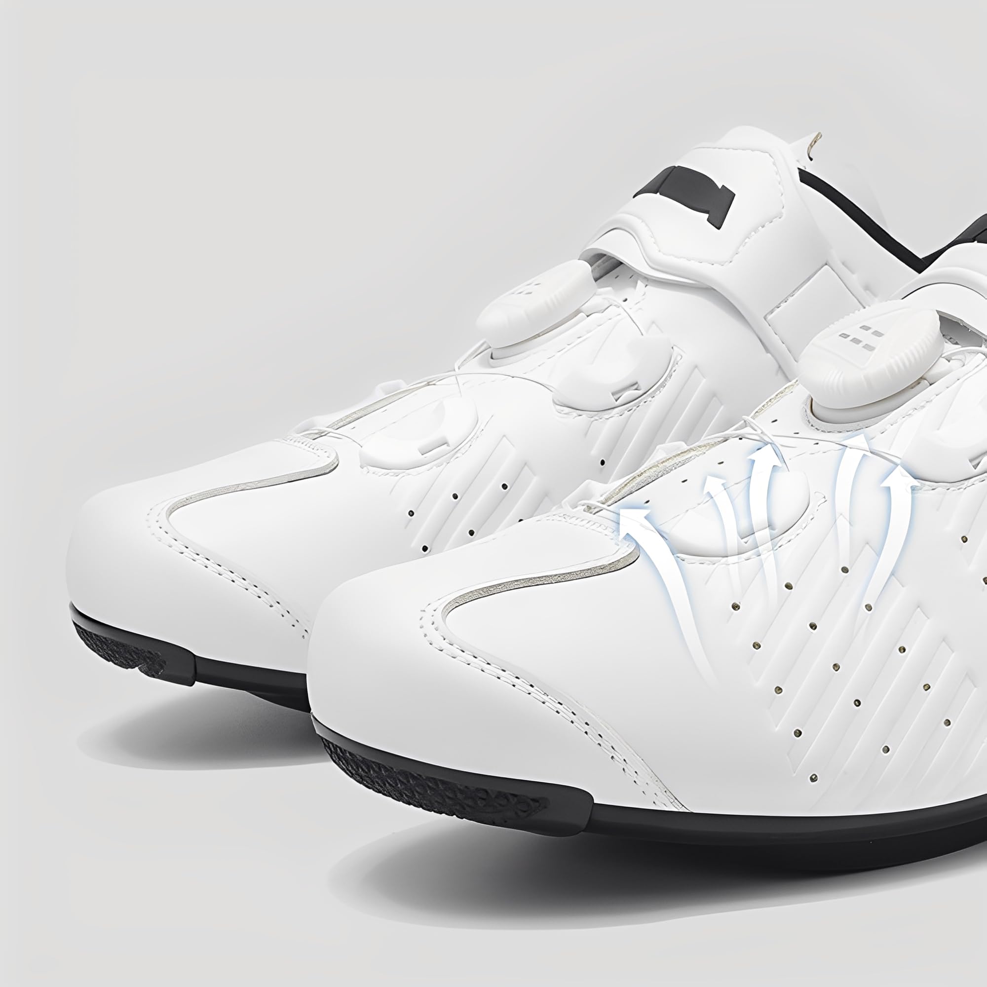 Zapatillas Ciclismo Montañ Sin Cala, Zapatos Bicicleta Montaña/Carretera Hombre Calzado Bicicleta, Zapatillas de Ciclismo Base Goma Antideslizante Ligeros
