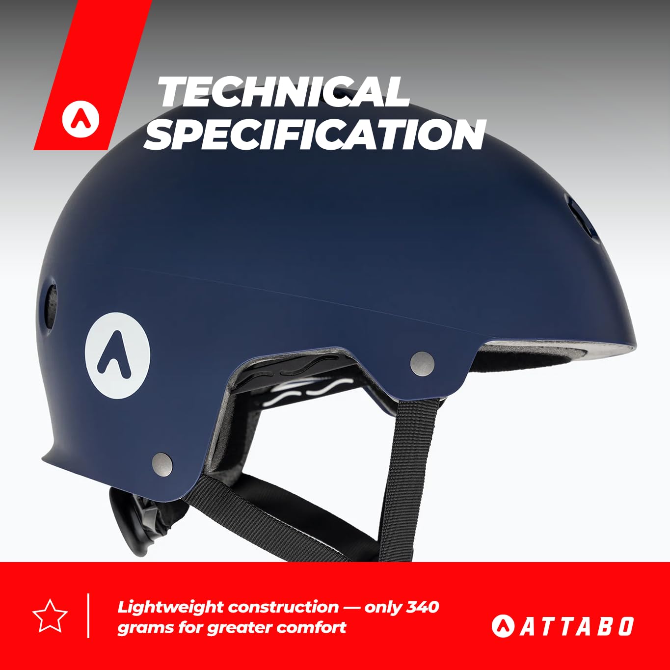ATTABO Genes JR kask rowerowy dla dzieci, do deskorolki i skutera, rozmiar S, kask MTB z technologią twardego tworzywa ABS, z 11 otworami wentylacyjnymi, pokrętło do regulacji, trwały materiał