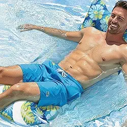 Boia Colchão Inflável Piscina Grande Rede Adulto Praia Verão (REDE ROSA)