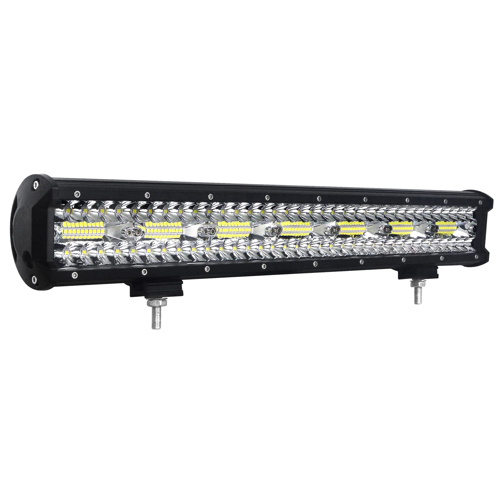 SKYWORLD 20 pulgadas 420W Barra de Luz de Trabajo LED 4x4 1 piezas,IP67 Impermeable Focos LED Trabajo Tractor,12V Off-road Foco de Trabajo LED para Off road Camión Coche ATV 4x4 Tractor Moto