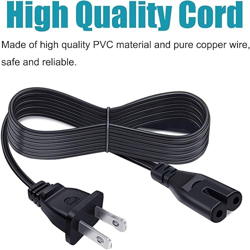 Miniatura 3 de Cable de alimentación de repuesto de 8 pies con certificación UL para Samsung UN40 UN43 UN48 UN49 UN50 UN55 UN60 UN65 UN70 UN75 UN78 Series