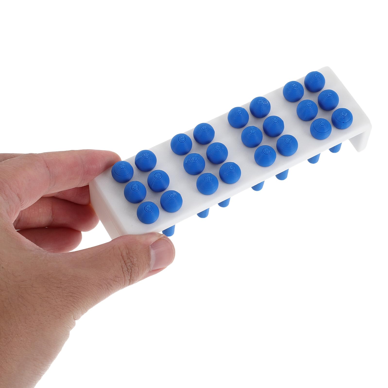 Kit de Aprendizaje Braille con Tablero de Práctica de Plástico de 24 Celdas y Lápiz Óptico para Estudiantes Ciegos en Uso Educativo Diario