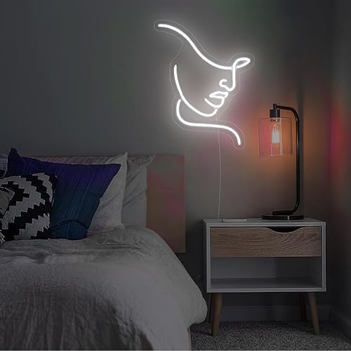 Miniatura 3 de Letrero de neón para mujer, decoración de pared, luz LED abstracta con USB, para dormitorio, fiesta de cumpleaños, decoración de salón de belleza,