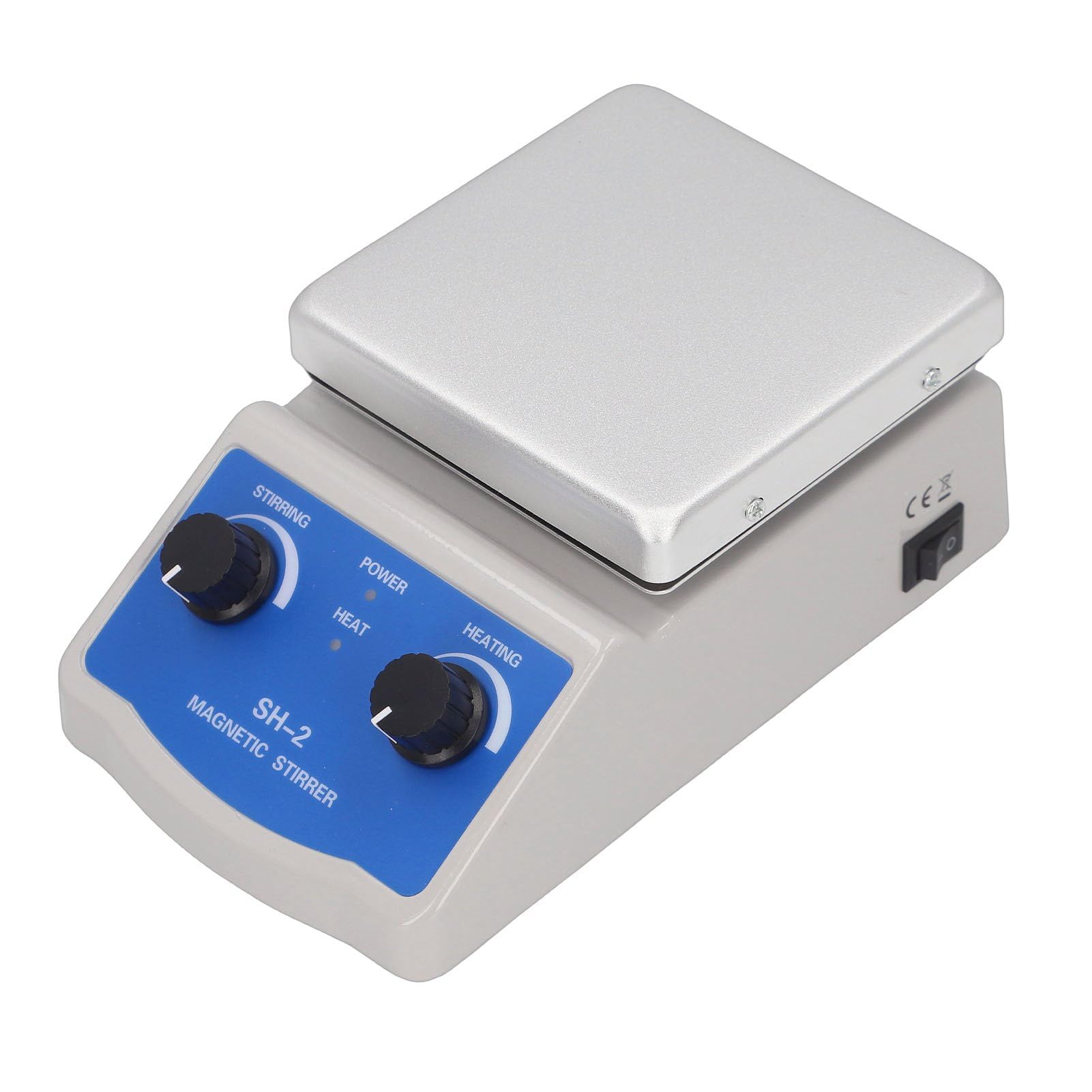 Fafeicy Agitatore Magnetico Piastra Riscaldante Miscelatore da Laboratorio Agitatore Magnetico con Piastra Riscaldante con Riscaldamento 180 W 0-1600 Giri/min