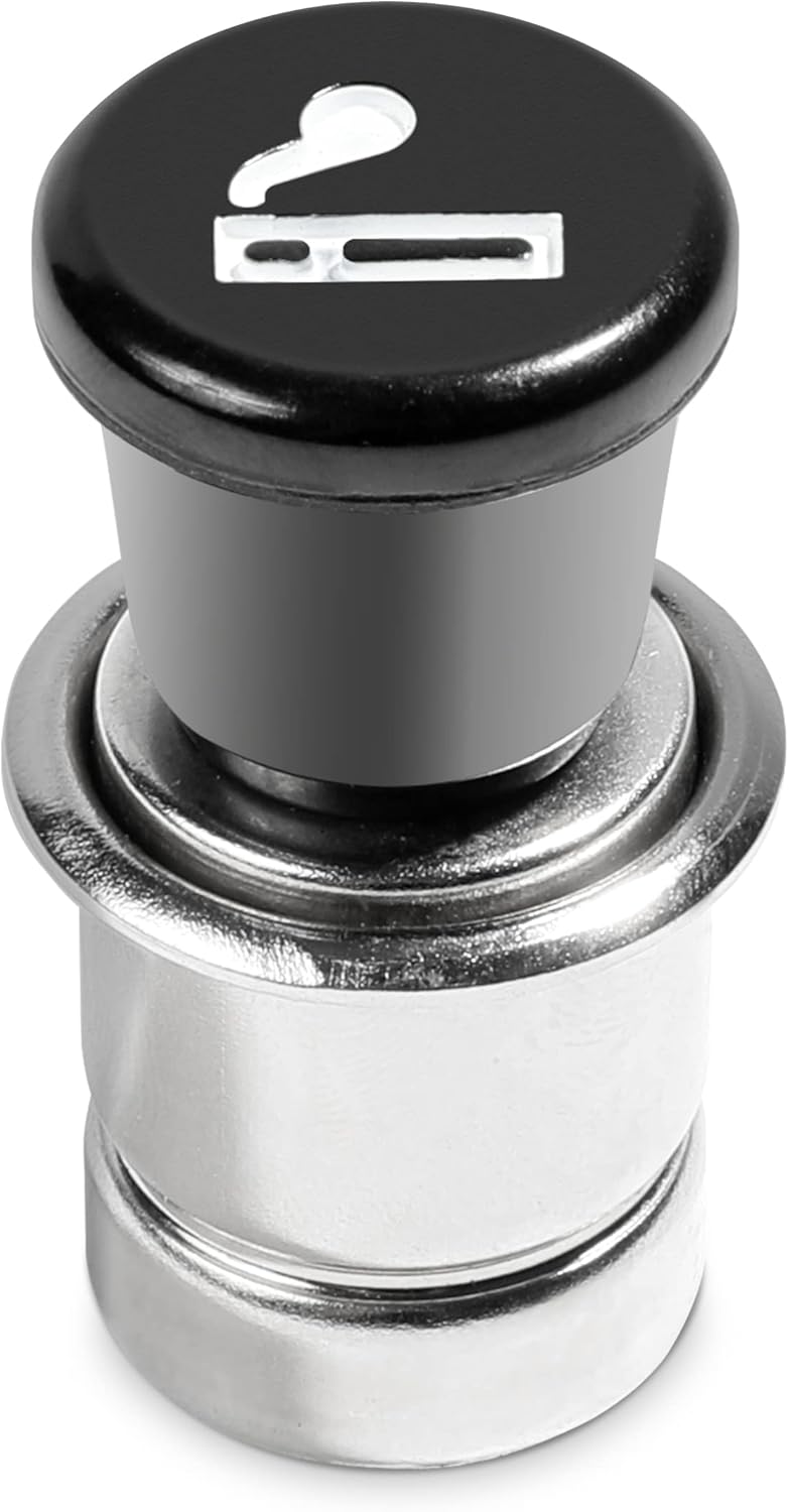 ESEWALAS Car Cigarette Lighter,Pop-Out Cigarette Lighter,12V Lighter Plug Auto Replacement Accessories Fits Most Vehicles Socket,Metal Plastic Construction Cigarette Lighter
