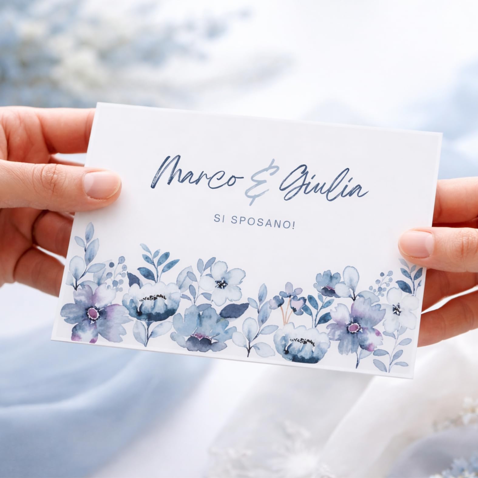 20 Pezzi Partecipazioni Matrimonio Nozze Personalizzate Moderne Eleganti con Stampa Inclusa ed Economiche con Busta, Inviti Personalizzati Vari Modelli a Tema (Modello 2)