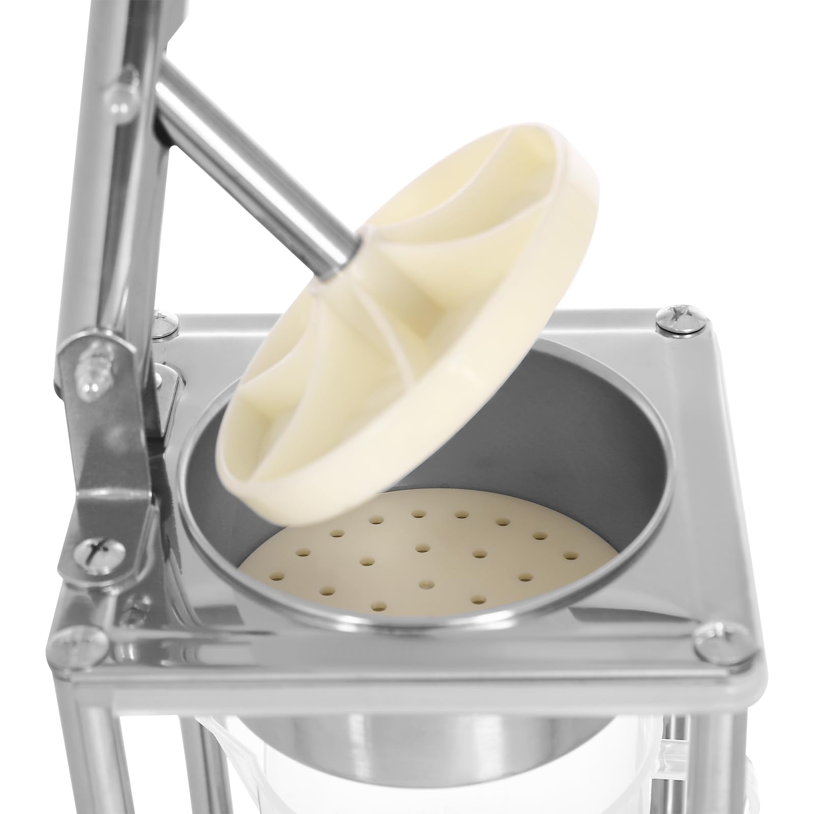 Spremiagrumi manuale in acciaio inox (SUS304) – spremiagrumi professionale con misurino da 500 ml, colino piatto e beccuccio extra grande per arance, limoni, melograni, facile da pulire