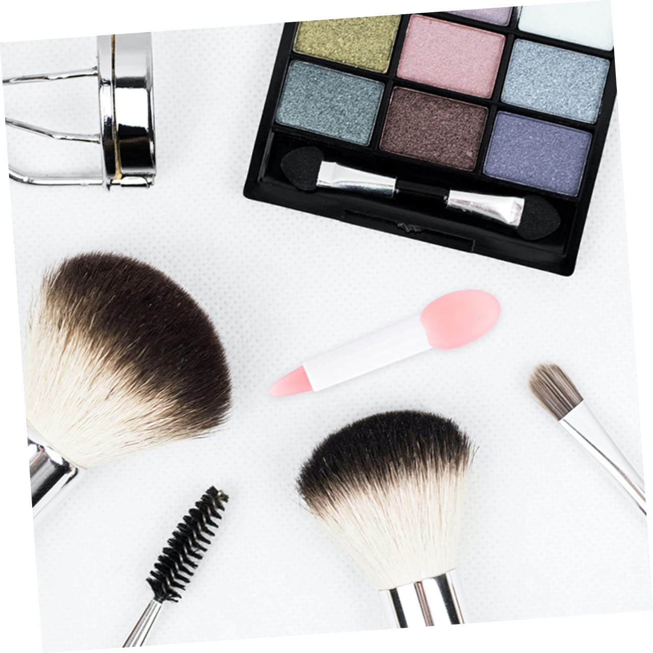 SOESFOUFU 8pcs Silicone Lip Brush Cover Reusable Silicone Organizers Makeup Cosmetic Brush Guards Brush Case with Suntion Cup Brush Cases Lip Makeup Brush Supplies Lipstick Brush Guards