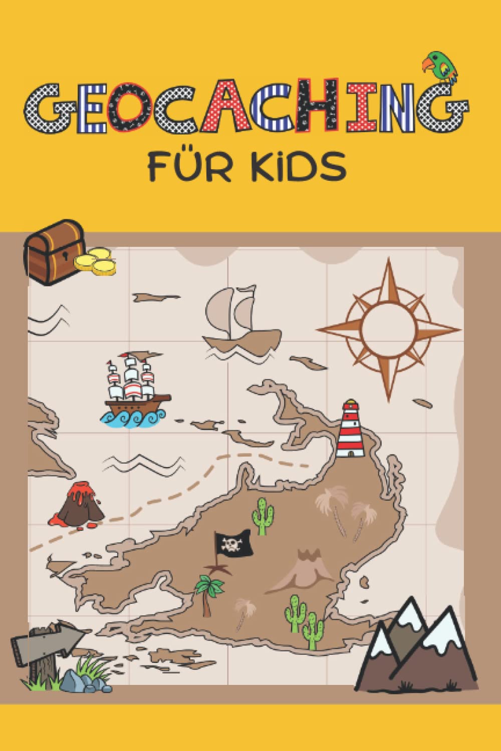 Geocaching für Kids: Ein Geocaching Notizbuch I Geocaching Logbuch für Kinder