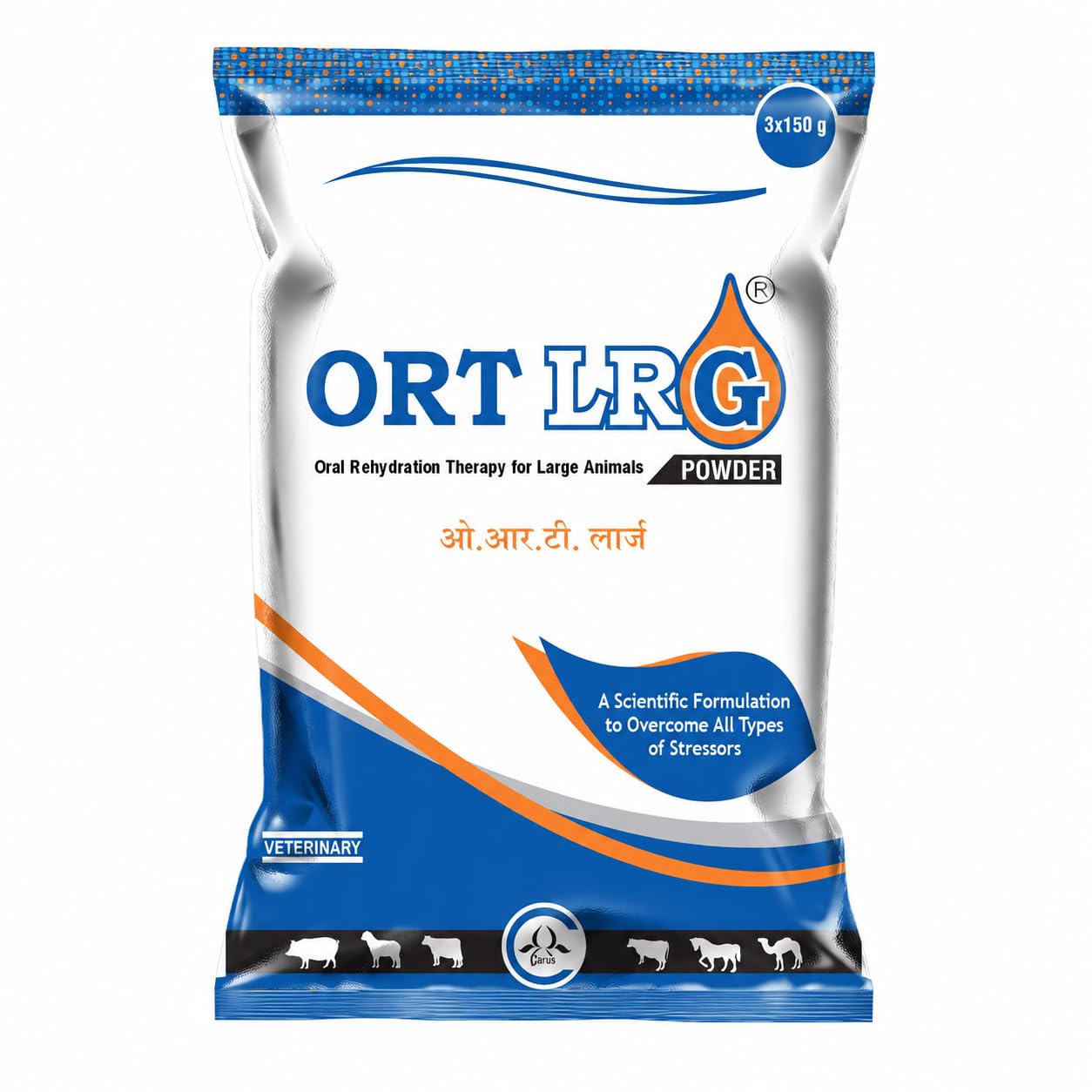 Carus ORT LRG Powder, Oral Rehydration Therapy for Large Animals, Electrolyte Blend with Dextrose, 3x150 g-image-14