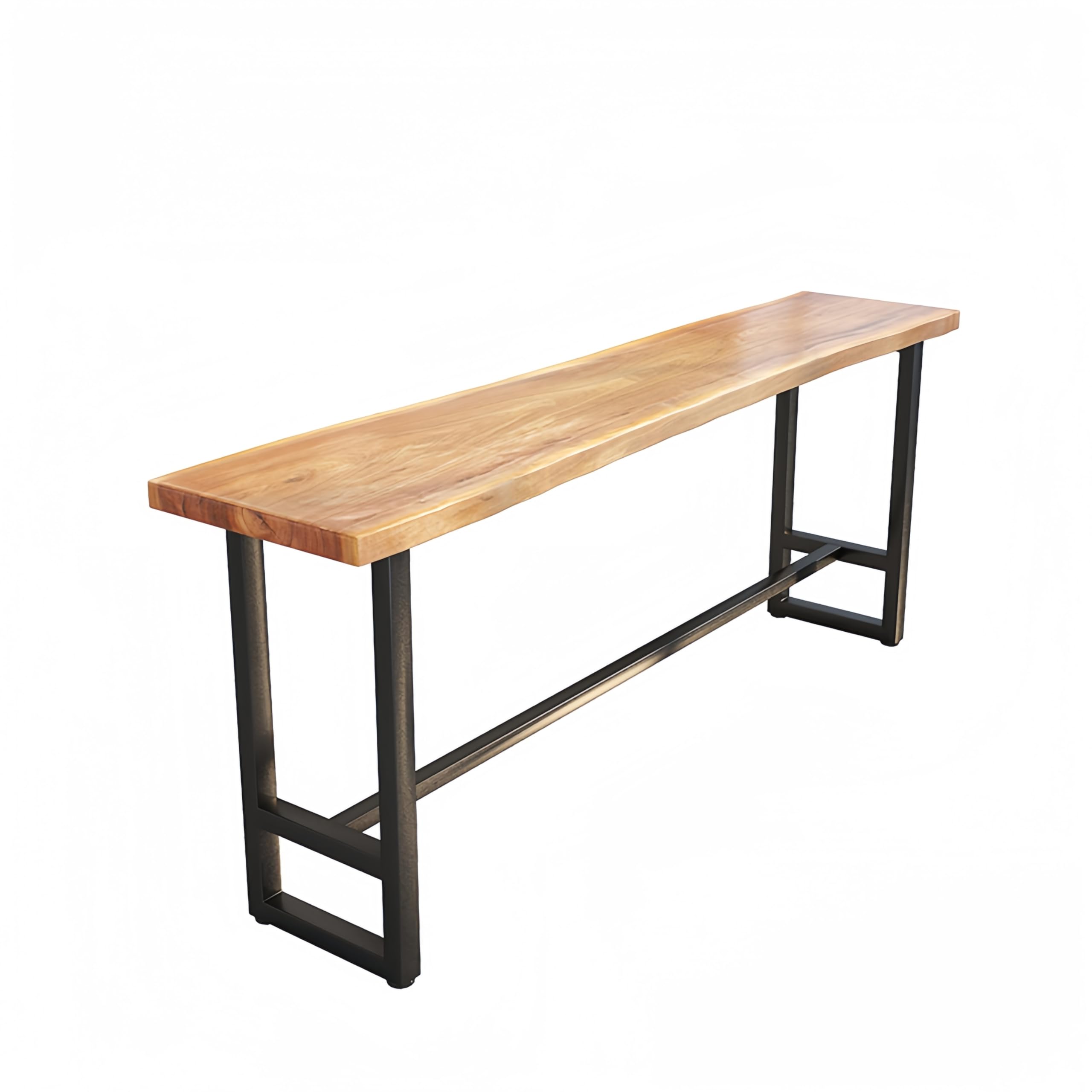 CYYTLFSD Solid Wood Bar High Table Narrow Sofa Table Behind Couch Bistro Breakfast Pub Table for Living Room Kitchen Balcony (55.1" L x 13.8" Wx 41.3"