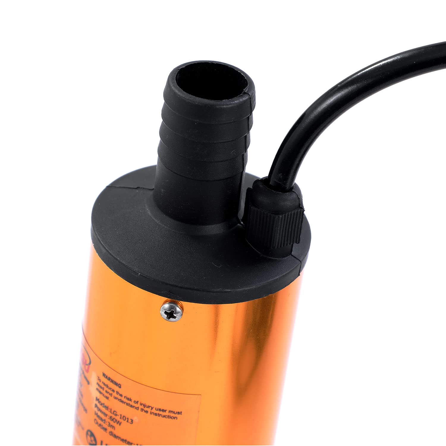 KATSU pompa transferowa oleju napędowego 12 V DC, średnica 51 mm, zanurzalna pompa wodna ze stopu aluminium, z klipsami i odłączaną siatką filtrującą ze stali nierdzewnej, na kemping, do samochodu