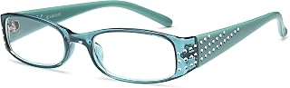 NEW VISION Lightweight Reading Glasses for Women,Fashion Reading Glasses,Women Comfortable Computer Readers NV0176,Turquoise,+1.50