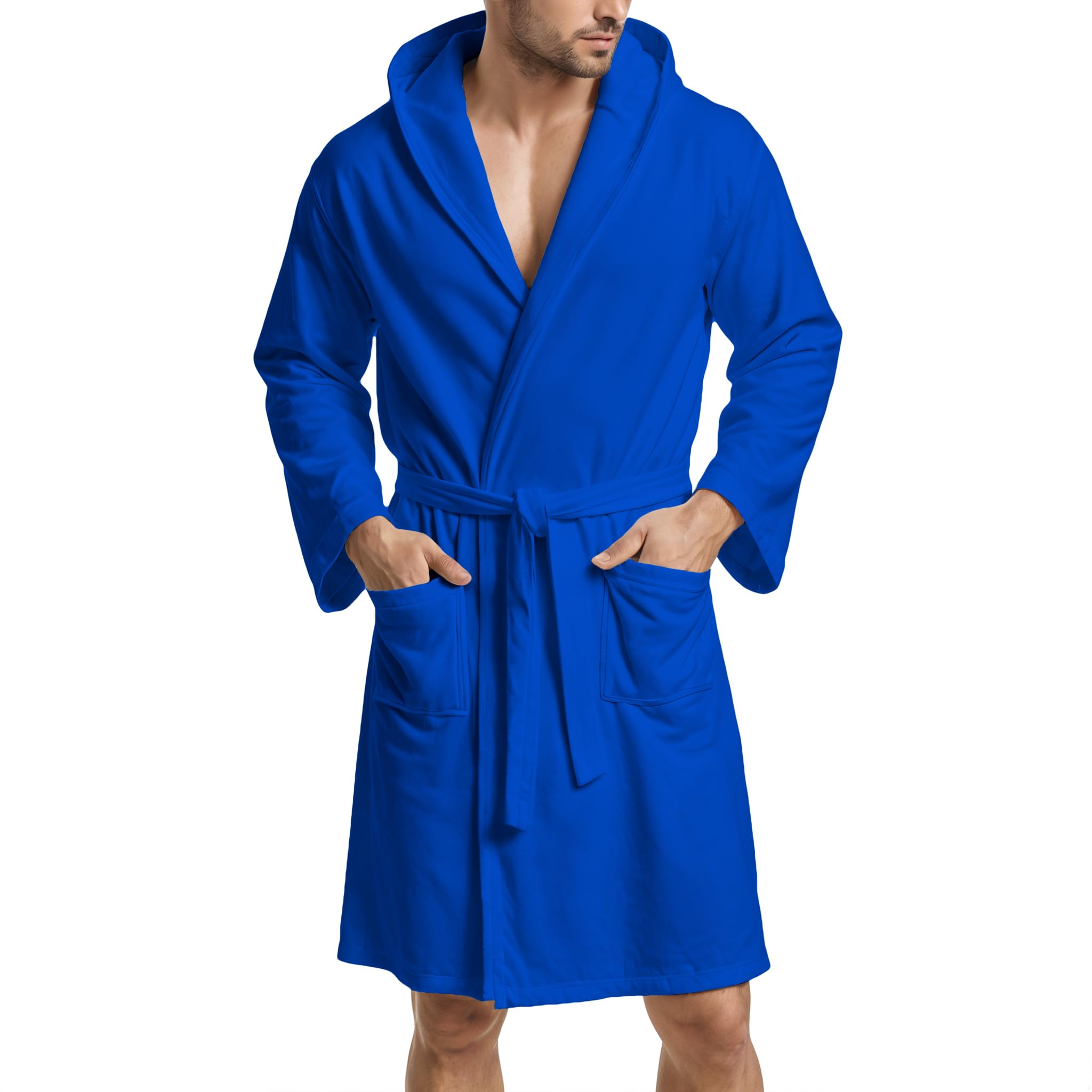 PETTI Artigiani Italiani , Accappatoio In Microfibra Unisex Adulto, Blu Notte, XXL