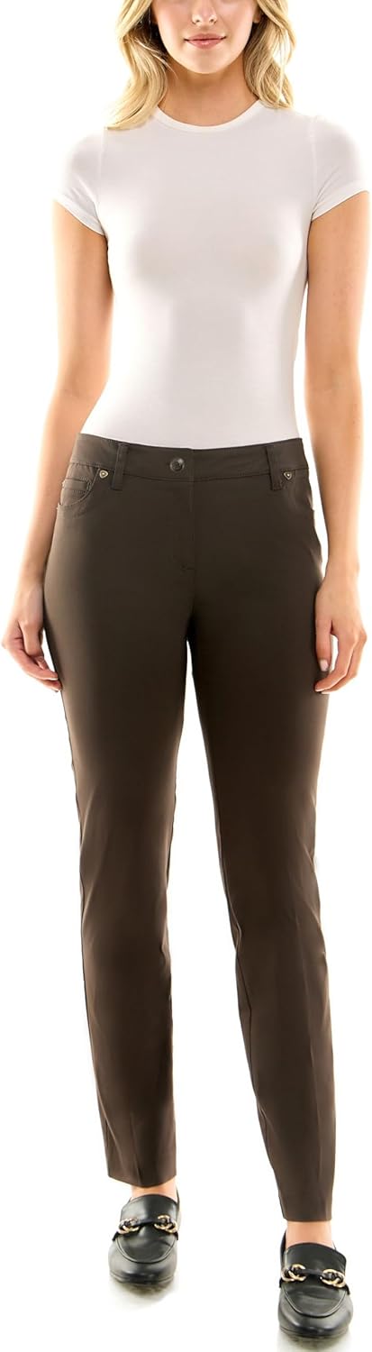 Zac & Rachel Women's Millennium Fabric Pant - Perfectly Designed Woven Stretch Combination That Makes for The Most Flattering - Image 3