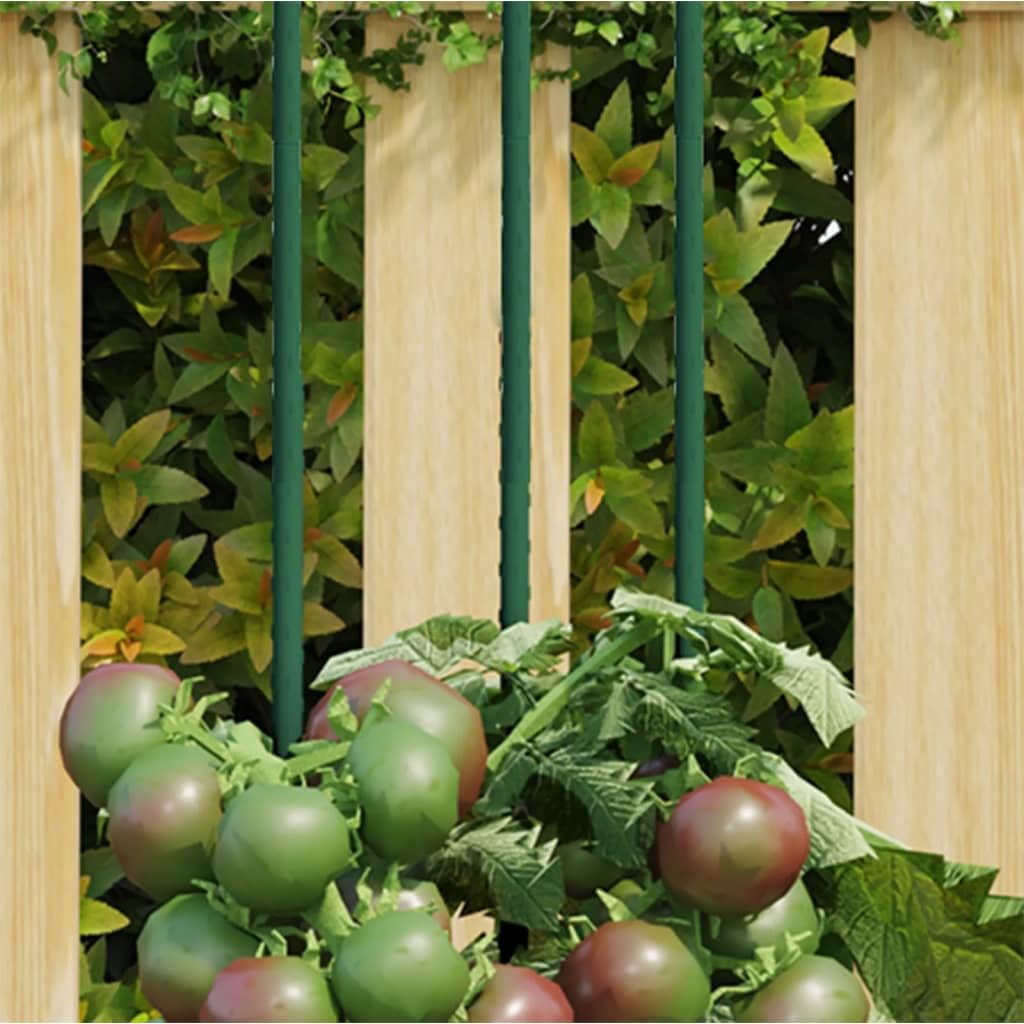Supporti per piante in acciaio, 30 pezzi, 115 cm, verde, ausilio per pomodori, cetrioli, ortensie e piante rampicanti, robusto traliccio per interni ed esterni