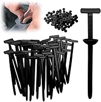 Vista 1 de Hebilla universal de nailon para ataduras de cables, resistentes, multiusos, gestión de cables de nailon autobloqueante, hebilla de plástico