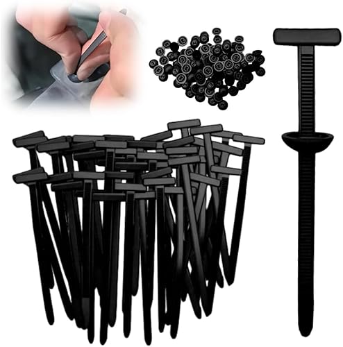 Hebilla universal de nailon para ataduras de cables, resistentes, multiusos, gestión de cables de nailon autobloqueante, hebilla de plástico para