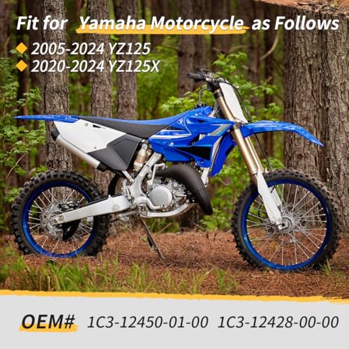 Mabutingti Pompy wodne wał wirnika z zestawem uszczelek pasuje do Yama-ha YZ125 YZ125X 2005-2024 1C3-12450-01-00 1C3-12428-00-00