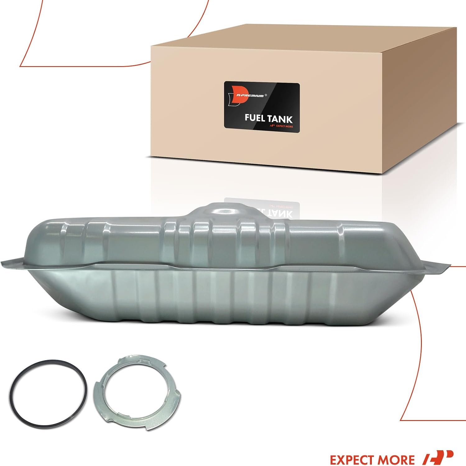 A-Premium Fuel Tank with Lock Ring & O-Ring Compatible with Ford LTD II 1978, Thunderbird 1978 & Lincoln Mark IV 1974-1976, Mark V 1977-1979 & Mercury Cougar 1978, Replace# D80Z9002A