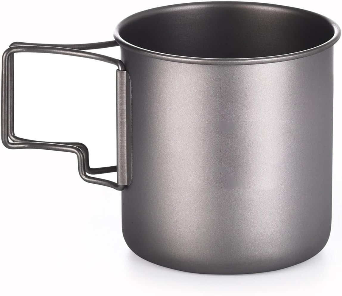 Camping Mug Titanium Cup Tourist Tableware Picnic Utensils Outdoor Kitchen Equipment Travel Cooking Set