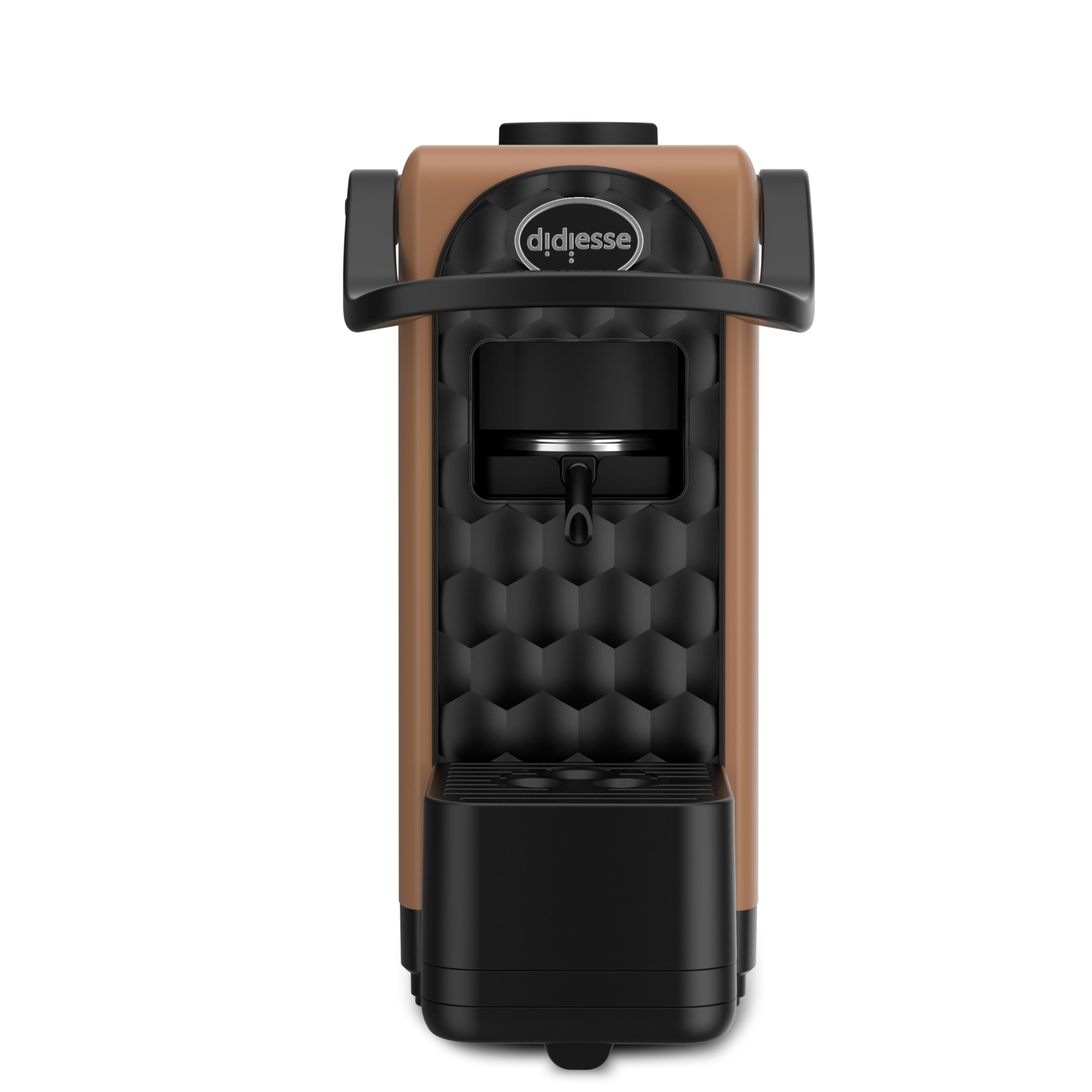 Didiesse Macchina Caffè Cialde, Macchina Espresso DarkSide - Caffè Intenso e Aromatico senza rinunciare a Praticità e Design, Serbatoio 1.3 L, Basso Consumo (650W), Compatta e Leggera - Colore Bronzo