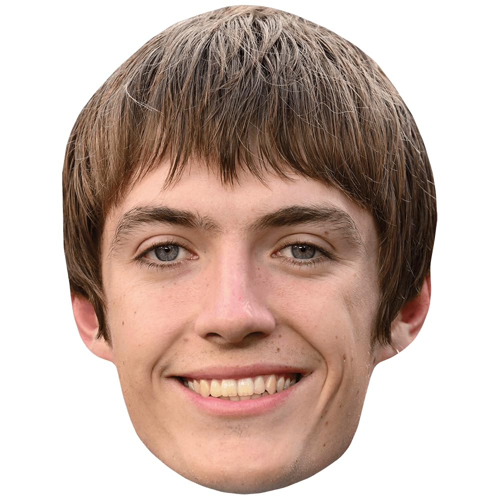 Celebrity Cutouts Lifelike Francis Bourgeois (Smile) Celebrity Mask, Flat Card Face, Fancy Dress Mask
