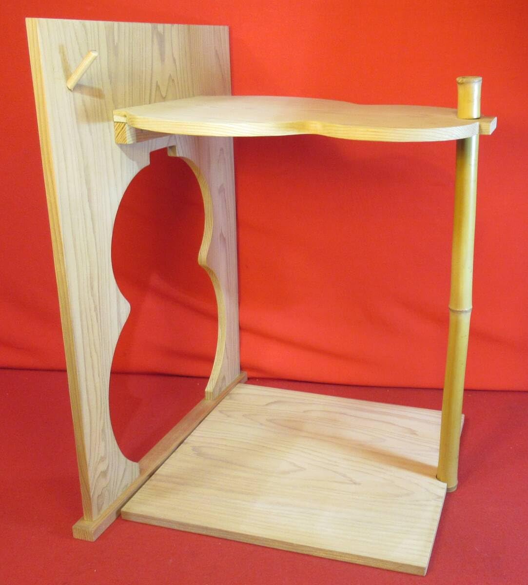 瓢棚 淡々斎好 茶道具 木箱入り 組立式 元箱 茶道具『瓢棚 組立式』