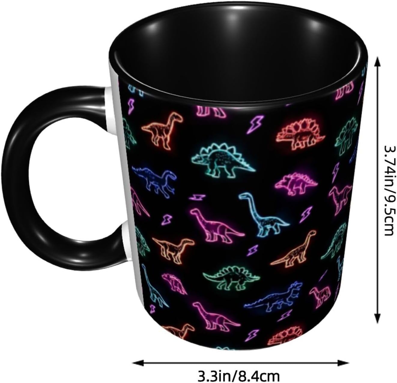 Dinosaur Ceramic Coffee Mug Novelty 11 OZ Mugs with Handle Funny Tea Cup Gifts for Birthday Christmas - Image 3